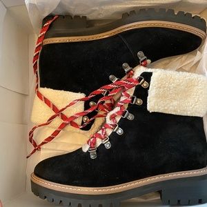 COPY - Villa Rouge Miloh Lugged Hiking Boot Black Suede Women's 7.5